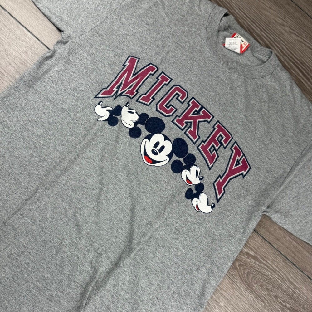 Disney Unisex T-Shirt Mickey Mouse Graphic Heather Gray L
